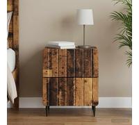 vidaXL Armadio da Notte con cassetto Legno antico 43 x 34,5 x 49,5 cm