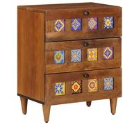 vidaXL Armadio da Notte con cassetto Marrone 50 x 33 x 62 cm