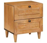 vidaXL Armadio da Notte con cassetto Marrone Chiaro 40 x 33 x 46 cm