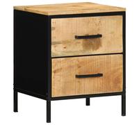 vidaXL Armadio da Notte con cassetto Marrone e Nero 40 x 35 x 50 cm