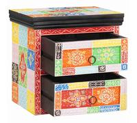 vidaXL Armadio da Notte con cassetto Multicolore 40 x 30 x 40 cm