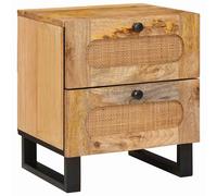 vidaXL Armadio da Notte con cassetto Naturale 40 x 33 x 46 cm