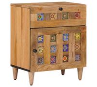 vidaXL Armadio da Notte con cassetto Naturale 50 x 33 x 60 cm