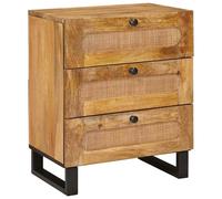 vidaXL Armadio da Notte con cassetto Naturale 50 x 33 x 62 cm