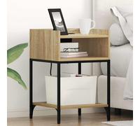 vidaXL Armadio da Notte con lo scaffale rovere sonoma 40 x 40 x 61 cm
