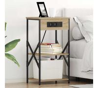 vidaXL Armadio da Notte con lo scaffale Rovere Sonoma 41 x 31 x 76 cm