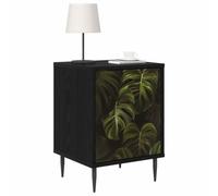 vidaXL Armadio da Notte ELBURG 2 pz Rovere Nero 36 x 33 x 51 cm