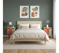 vidaXL Armadio da Notte ESSEN 2 pz Rovere Sonoma 36 x 33 x 50 cm