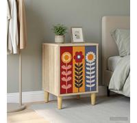 vidaXL Armadio da Notte ESSEN Rovere Sonoma 36 x 33 x 50 cm