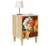 vidaXL Armadio da Notte GENNEP 2 pz Rovere Sonoma 36 x 33 x 50 cm