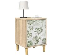 vidaXL Armadio da Notte GOTHA 2 pz Rovere Sonoma 36 x 33 x 50 cm