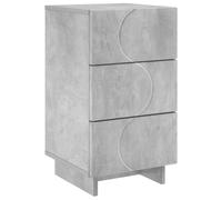 vidaXL Armadio da Notte Grigio Cemento 33,5 x 34,5 x 60 cm