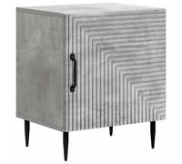 vidaXL Armadio da Notte Grigio Cemento 43 x 34,5 x 50 cm, Comò vintage, rettangolare, ampio spazio, cabinet elegante, mobile compatto, soluzione chic per il letto, stile antico