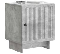 vidaXL Armadio da Notte Grigio Cemento 43 x 34,5 x 50 cm, Mobile Vintage per Camera, Comodino Funzionale, Organizer Rectangolare, Elegante Accentatura per Casa, Compatto