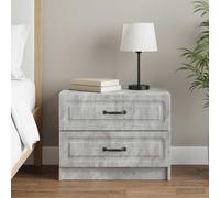 vidaXL Armadio da Notte Grigio Cemento 62 x 34,5 x 44,5 cm, Ampio spazio, decorazione vintage, comodino funzionale, tavolino compatto, migliora l’estetica della camera