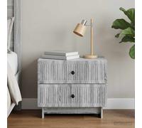 vidaXL Armadio da Notte Grigio Sonoma 62 x 34,5 x 47,5 cm