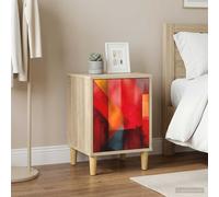 vidaXL Armadio da Notte HEESCH 2 pz Rovere Sonoma 36 x 33 x 50 cm