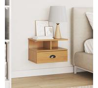 vidaXL Armadio da Notte Hill Marrone miele 40 x 31 x 27 cm