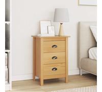 vidaXL Armadio da Notte Hill Marrone miele 46 x 35 x 65 cm