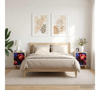 vidaXL Armadio da Notte KIEL 2 pz Rovere Sonoma 36 x 33 x 50 cm