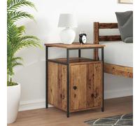 vidaXL Armadio da Notte Legno antico Legno multistrato