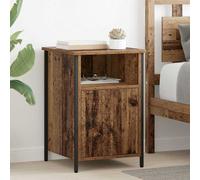 vidaXL Armadio da notte in legno antico 40 x 42 x 60 cm, tavolo da camera moderno con stoccaggio, tavolino rustico per organizzare e decorare il tuo spazio