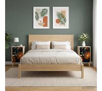 vidaXL Armadio da Notte LOCHEM 2 pz Rovere Sonoma 36 x 33 x 60 cm
