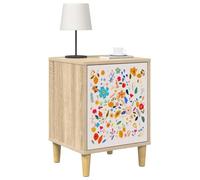 vidaXL Armadio da Notte MAINZ 2 pz Rovere Sonoma 36 x 33 x 50 cm