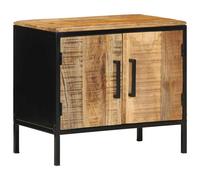 vidaXL Armadio da Notte Marrone e Nero 50 x 30 x 45 cm