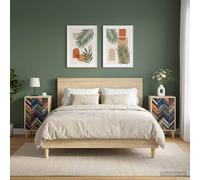 vidaXL Armadio da Notte OMMEN 2 pz Rovere Sonoma 36 x 33 x 60 cm