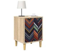 vidaXL Armadio da Notte OMMEN Rovere Sonoma 36 x 33 x 50 cm