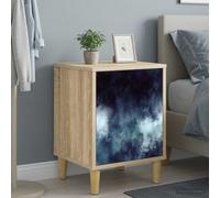 vidaXL Armadio da Notte RAALTE 2 pz Rovere Sonoma 36 x 33 x 50 cm