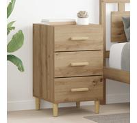 vidaXL Armadio da Notte Rovere artigianale 40 x 40 x 66 cm