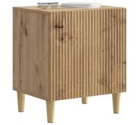 vidaXL Armadio da Notte Rovere Artigianale 43 x 34,5 x 50 cm, Essenziali per la camera da letto, comodino vintage, cabinet rettangolare, ampio spazio di stoccaggio