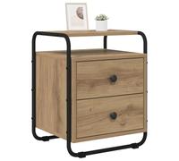 vidaXL Armadio da Notte Rovere Artigianale Legno ingegnerizzato