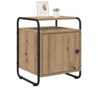 vidaXL Armadio da Notte Rovere Artigianale Legno ingegnerizzato, Mobiletto da notte rettangolare, design moderno, tavolino funzionale, arredamento per ogni esigenza