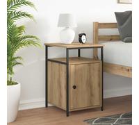 vidaXL Armadio da Notte rovere artigianale Legno multistrato