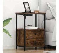 vidaXL Armadio da Notte Rovere fumé 40 x 31 x 60 cm Legno multistrato