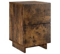 vidaXL Armadio da Notte Rovere Fumo 33,5 x 34,5 x 50 cm