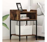 vidaXL Armadio da Notte Rovere fumo 40 x 40 x 61 cm Legno multistrato