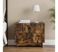 vidaXL Armadio da Notte Rovere Fumo 62 x 34,5 x 47,5 cm