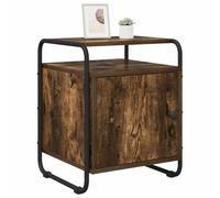 vidaXL Armadio da Notte Rovere Fumo Legno ingegnerizzato, Mobiletto da notte rettangolare, design moderno, tavolino funzionale, arredamento per ogni esigenza