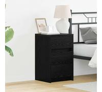 vidaXL Armadio da Notte Rovere nero 38 x 34 x 61 cm Legno multistrato