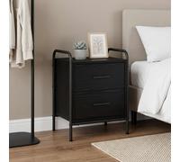 vidaXL Armadio da Notte Rovere Nero 40 x 30 x 50 cm