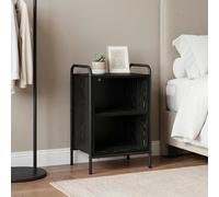 vidaXL Armadio da Notte Rovere Nero 40 x 30 x 60 cm