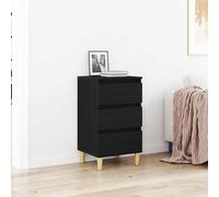vidaXL Armadio da Notte Rovere Nero 40 x 35 x 70 cm