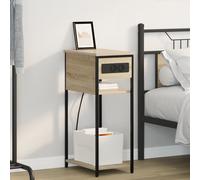 vidaXL Armadio da Notte rovere sonoma 28.1 x 40.9 x 75 cm