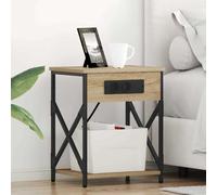 vidaXL Armadio da Notte Rovere Sonoma 41 x 31 x 51 cm