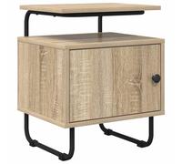 vidaXL Armadio da Notte Rovere Sonoma Legno ingegnerizzato, Armadietto Moderno per Camera, Comò Rettangolare con Spazio, Tavolino Notte Funzionale, Mobile Compatto