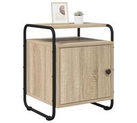 vidaXL Armadio da Notte Rovere Sonoma Legno ingegnerizzato, Mobiletto da notte rettangolare, design moderno, tavolino funzionale, arredamento per ogni esigenza